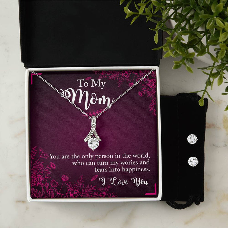 Alluring Beauty Necklace and Earrings Set - Mom